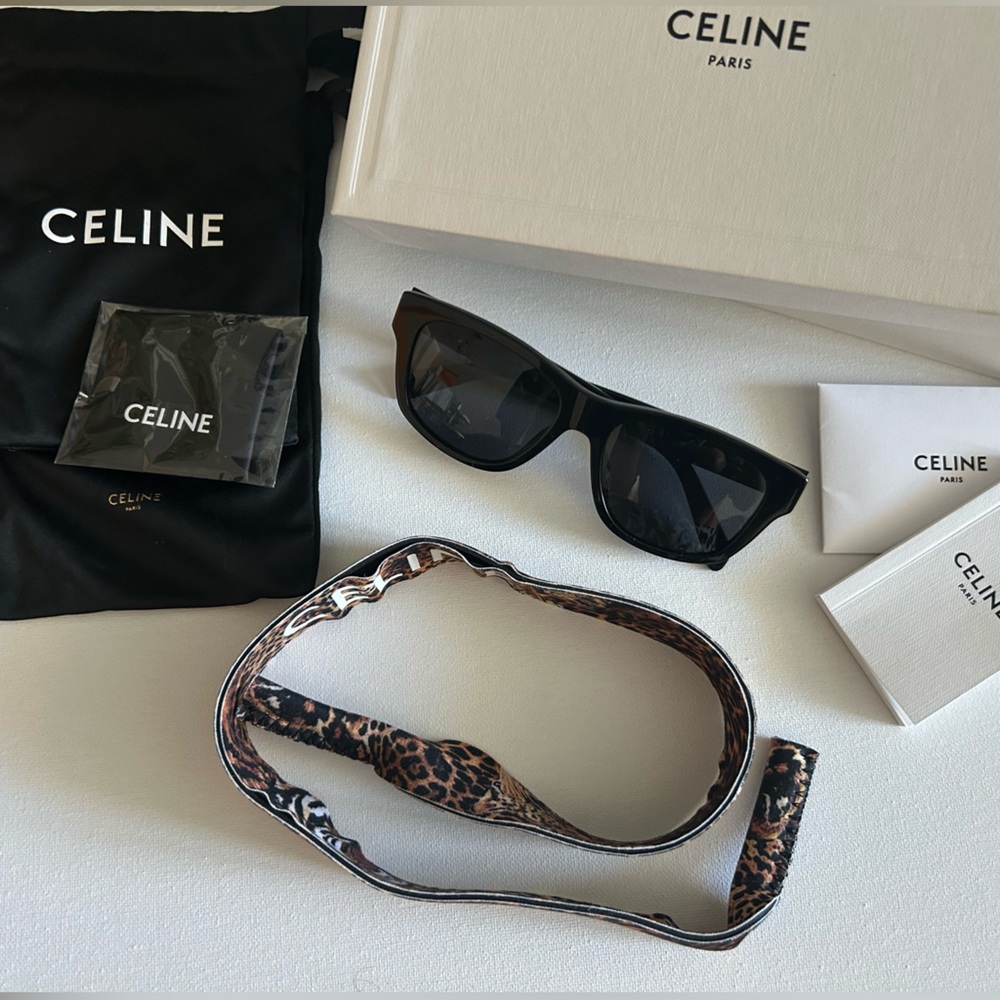 Celine Black Sunglasses NWT - Picture 2 of 6